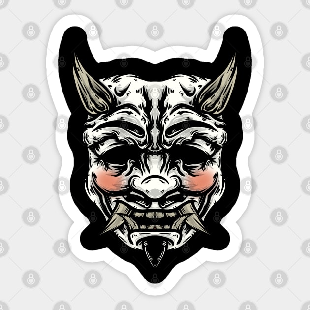 Oni fawkes Sticker by ofthedead209